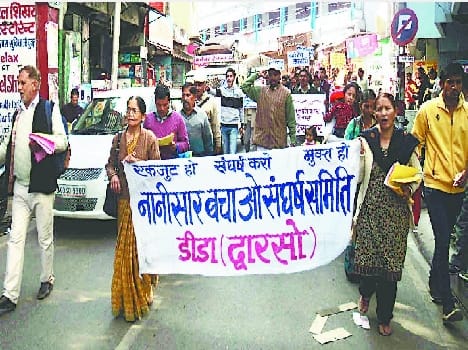 Procession pulled in Almora.
